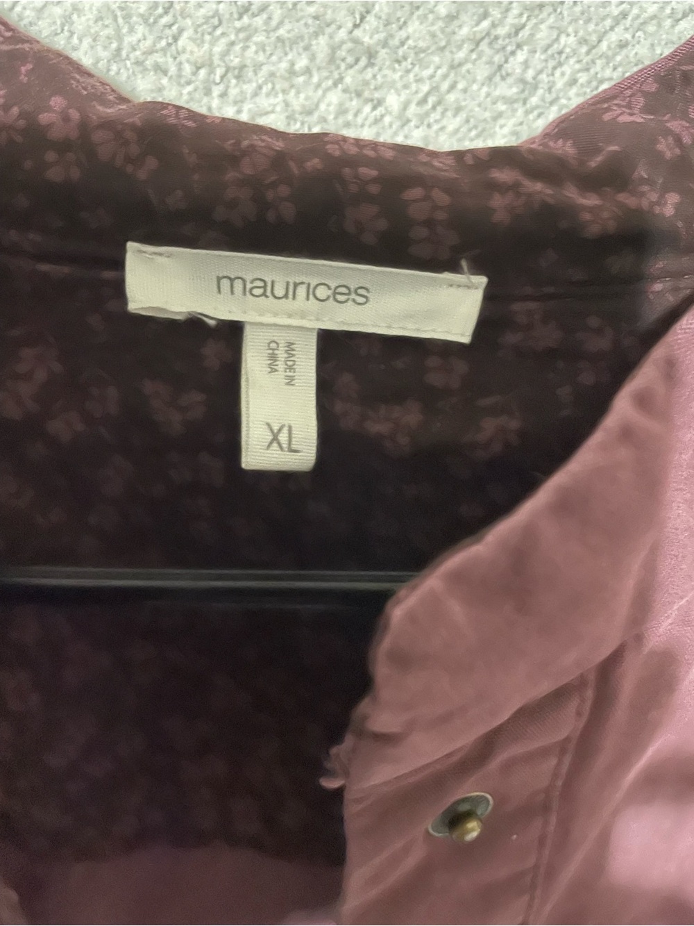 Maurices Dusty Rose Utility Jacket with Waist Tie - Picture 3 of 3